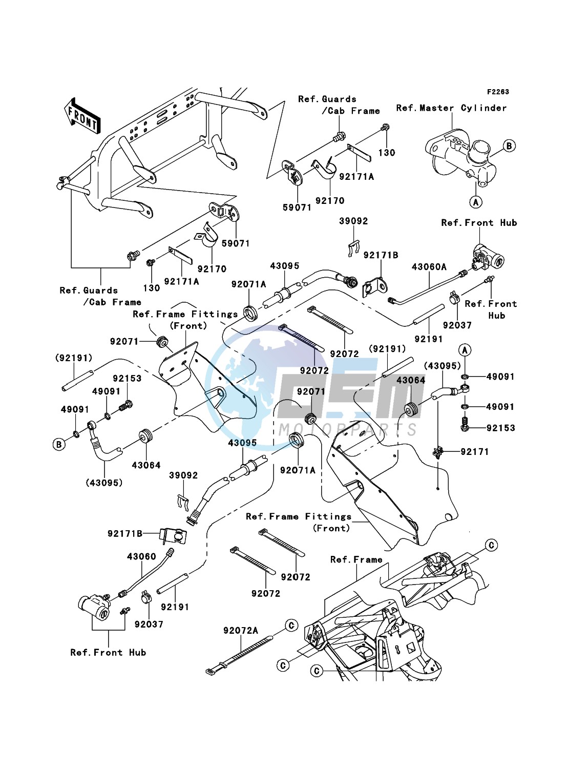 Front Brake Piping