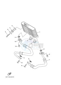 XV1900A MIDNIGHT STAR (1CR3) drawing OIL COOLER