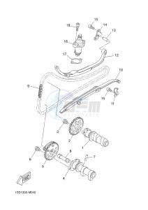 YP400R X-MAX 400 (1SD4 1SD4 1SD4) drawing CAMSHAFT & CHAIN