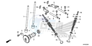 TRX420TMD TRX420 Europe Direct - (ED) drawing CAMSHAFT/VALVE