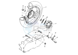 YA R AXIS 50 drawing REAR WHEEL