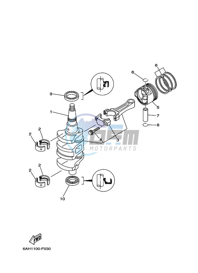 CRANKSHAFT--PISTON