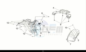 CRUISYM a 125i ABS (LV12W2-EU) (E5) (M1) drawing RR. FENDER