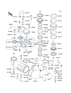 JT 750 C [750 STX] (C1) [750 STX] drawing MUFFLER-- S- -