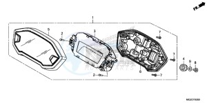 CB500FAD CB500F ABS Continue » UK - (E) drawing METER