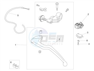 RSV4 1000 RACING FACTORY E4 ABS (NAFTA) drawing Clutch control