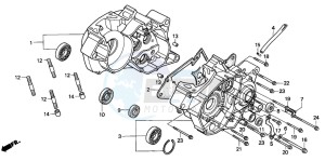 CRM125R drawing CRANKCASE