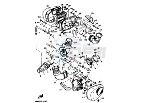 XV VIRAGO 750 drawing INTAKE