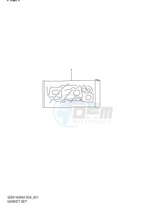 GSX1400 (E2) drawing GASKET SET