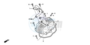 CG125ES drawing CYLINDER HEAD COVER