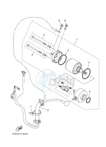 MW125 TRICITY 125 (2CMJ 2CMK) drawing STARTING MOTOR