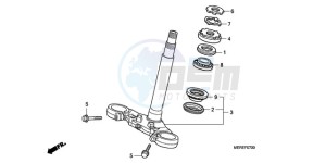 CBF600N9 Europe Direct - (ED / 25K) drawing STEERING STEM