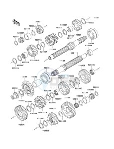 ZR 1000 A [Z1000] (A1-A3) A3 drawing TRANSMISSION