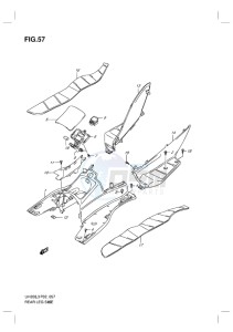 UH200G BURGMAN EU drawing REAR LEG SHIELD