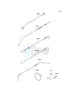 EX 250 F [NINJA 250R] (6F-7F) F6F drawing CABLES