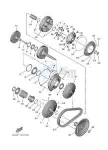 YXF850E YXF85WPAM (BARE) drawing CLUTCH