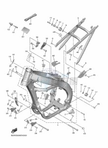 YZ450F (B2WD) drawing FRAME