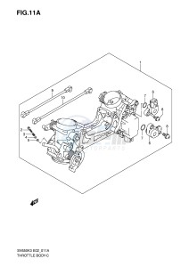 SV650S (E2) drawing THROTTLE BODY (MODEL K7)