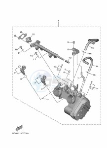 YXE850ENS YXE85WPSK (B8K1) drawing THROTTLE BODY ASSY 1