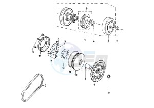 SPEEDFIGHT - 100 cc drawing CLUTCH