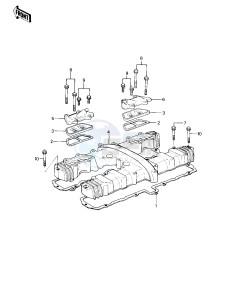 KZ 1000 P [POLICE 1000] (P1-P5) [POLICE 1000] drawing CYLINDER HEAD COVER