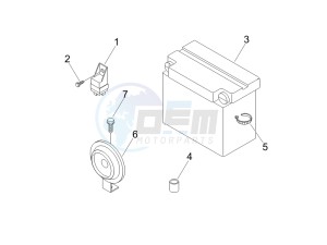 Stalker 50 drawing Remote control switches - Battery - Horn