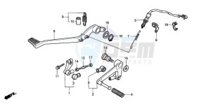 XL1000V VARADERO drawing PEDAL