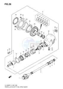 VL1500 BT drawing PROPELLER SHAFT_FINAL DRIVE GEAR