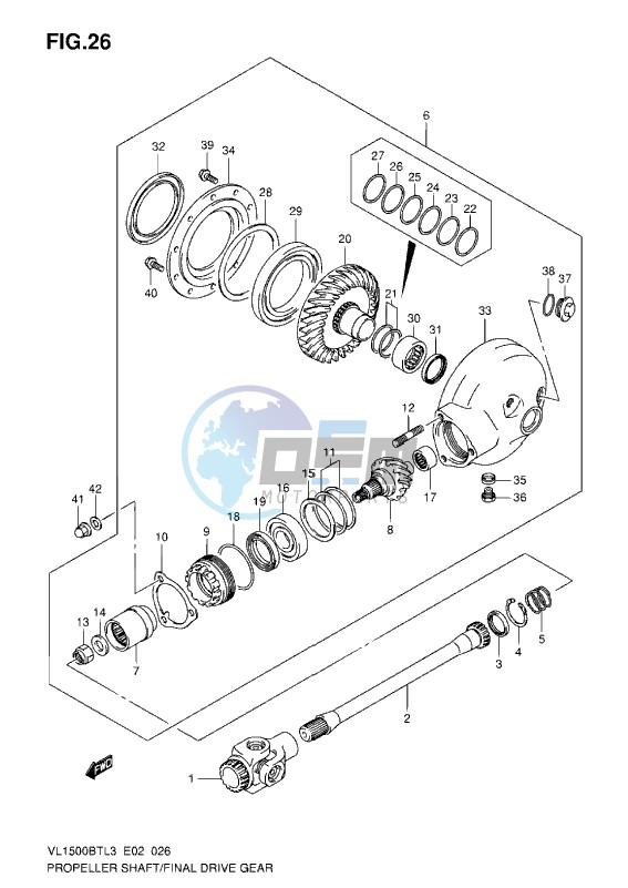 PROPELLER SHAFT_FINAL DRIVE GEAR