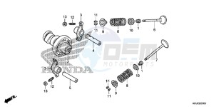 FES125AC drawing CAMSHAFT/VALVE