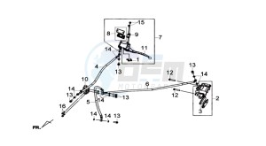 JOYMAX 250i drawing REAR BRAKE CALIPER / BRAKE MOUNT