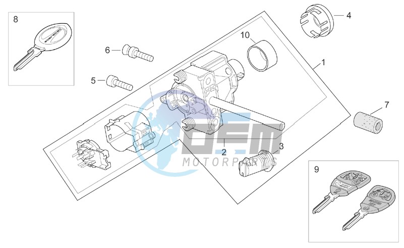 Lock hardware kit