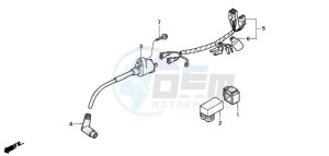 XR70R drawing WIRE HARNESS/ IGNITION COIL