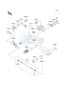 ZX 600E [ZX-6 NINJA ZZR 600] (E10-E13 E13 CAN ONLY) ZZR 600 drawing GEAR CHANGE MECHANISM