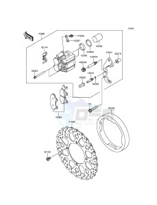 KLX250 KLX250SFF XX (EU ME A(FRICA) drawing Front Brake