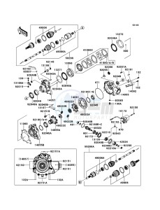 BRUTE FORCE 750 4x4i EPS KVF750HEF EU drawing Drive Shaft-Front