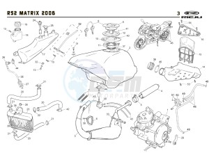 RS2 MATRIX 50 drawing EXHAUST,RADIATOR,TANK, AIRFILTER