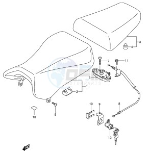 SV650 (E2) drawing SEAT (MODEL K3)