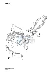 GSR600 (E2) drawing FRAME (GSR600K6 UK6 K7 UK7)