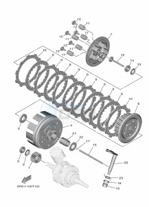 YZ65 (BR86) drawing CLUTCH