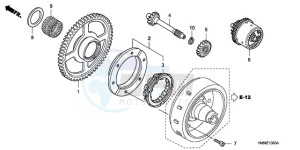 TRX680FA9 Australia - (U) drawing STARTING GEAR