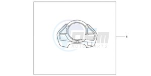 CB600F39 Australia - (U / ST) drawing METER PANEL