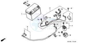 VFR8009 Europe Direct - (ED / MME TWO) drawing BATTERY