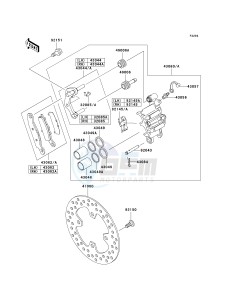 KVF 700 B [PRAIRIE 700 4X4 HARDWOODS GREEN HD] (B1-B2) [PRAIRIE 700 4X4 HARDWOODS GREEN HD] drawing FRONT BRAKE