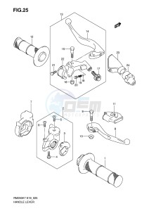 RM250 (E19) drawing HANDLE LEVER