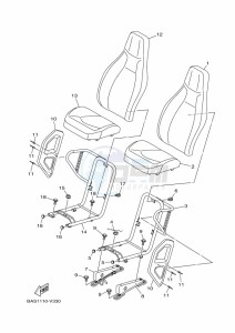 YXZ1000ET YXZ1000R SS (BAS7) drawing SEAT