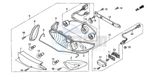 CBF600SA drawing REAR COMBINATION LIGHT