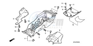 CBR1000RR9 France - (F / MK) drawing REAR FENDER (CBR1000RR)