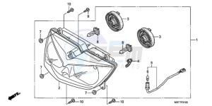 XL1000VA9 Europe Direct - (ED / ABS) drawing HEADLIGHT