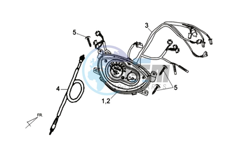 DASHBOARD / SPEEDOMETER CABLE / WIRING HARNASS